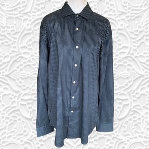 NWOT Perry Ellis Polkadot Button-Up Shirt Size Extra Extra Large